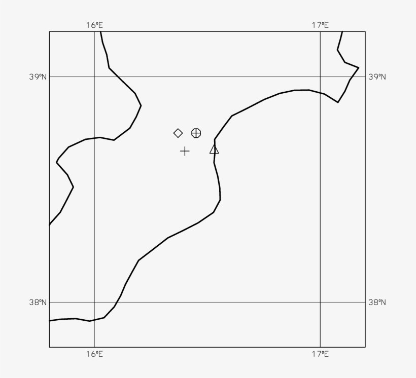 Geographical Location Of The Stations Of Fig - Line Art, transparent png download