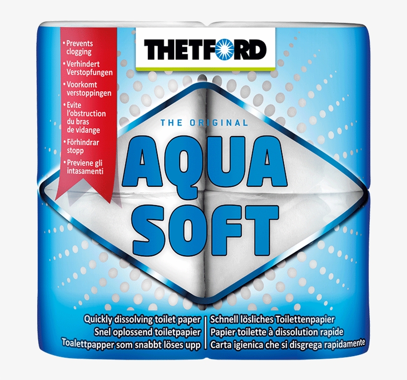 Thetford Toilet Paper 4pk - Aqua Soft Thetford, transparent png download