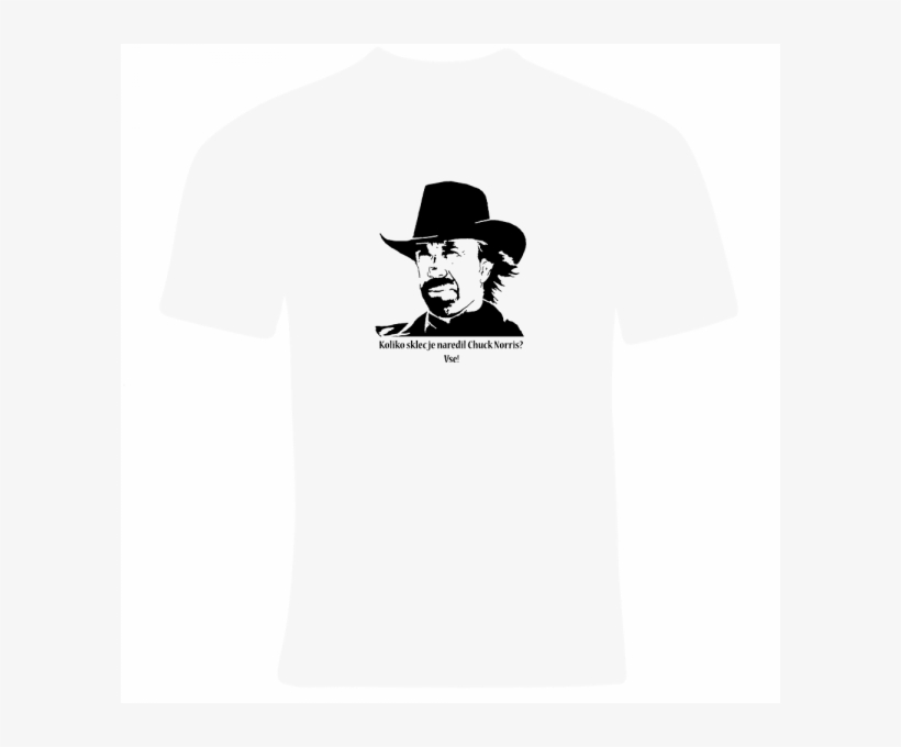 Chuck Norris In Sklece - T Shirt Black Icon, transparent png download