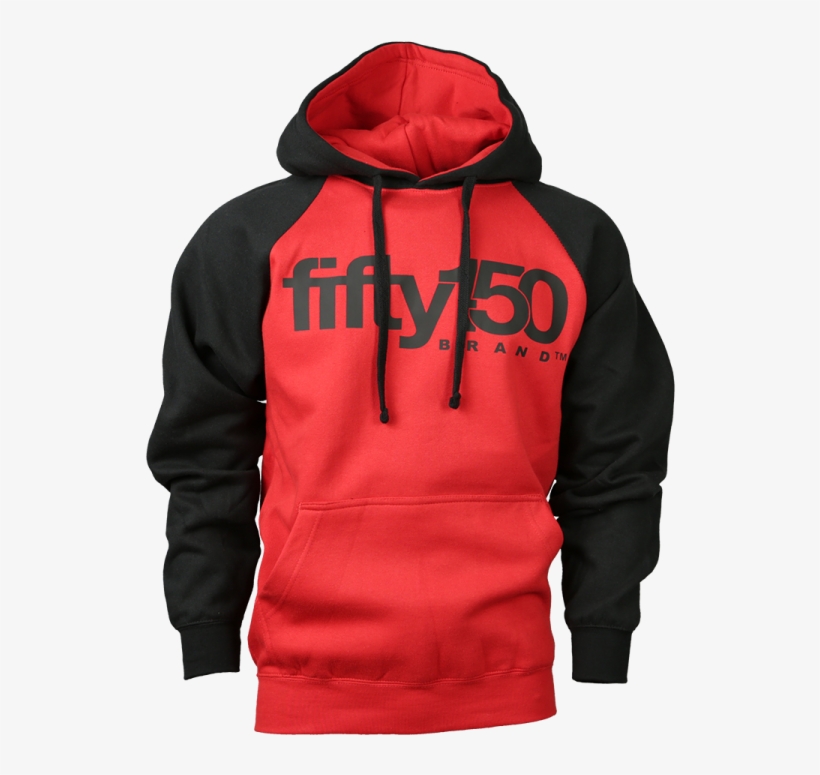 2-tone Red/black Hoodie - Hoodie, transparent png download