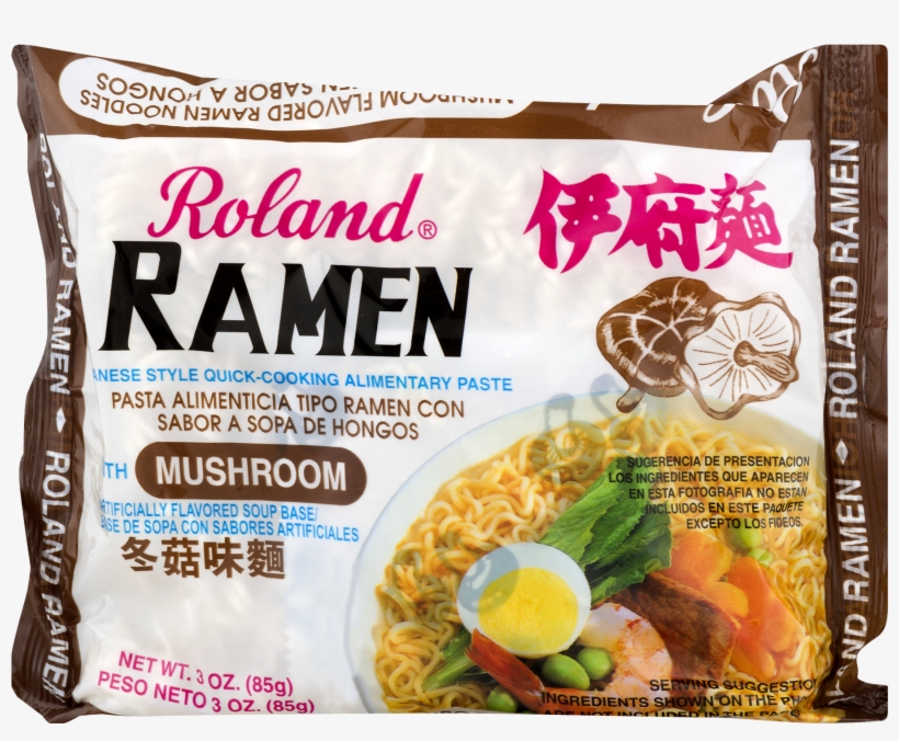 Roland Ramen With Mushroom, 3 Oz - Roland Ramen, transparent png download