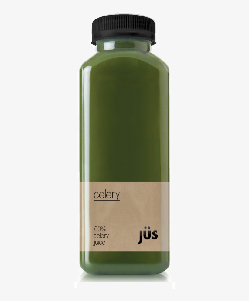 100% Raw Celery Juice - Glass Bottle, transparent png download