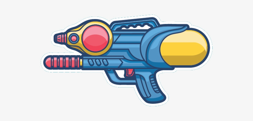 Clip Freeuse Stock Water Designer Clip Art Transprent - Water Gun, transparent png download