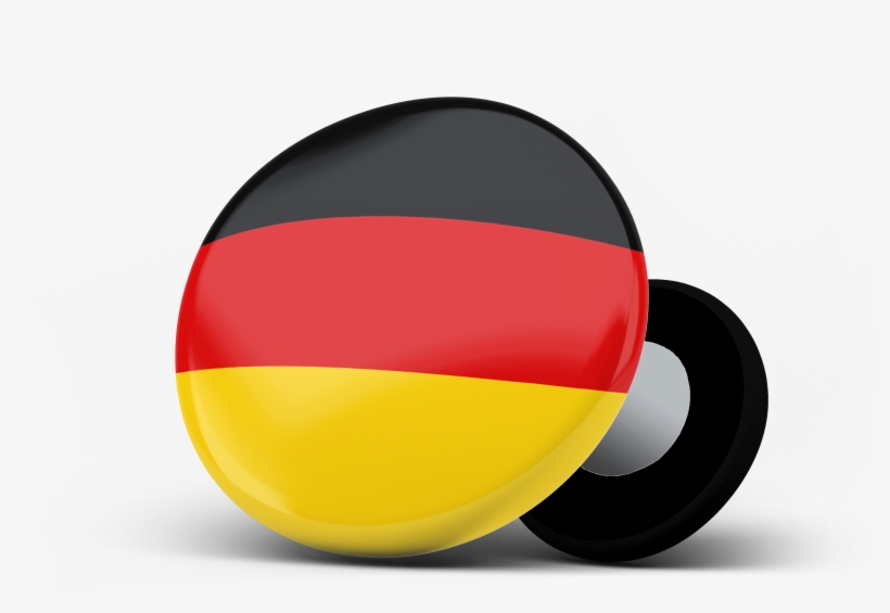 Racebibup Sport Magnets German Flag - Circle, transparent png download