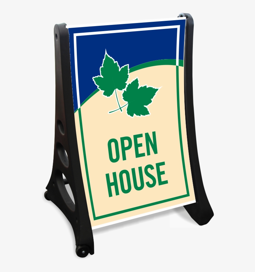 Open House A-frame Sidewalk Sign Kit - Sidewalk Sign Sale, transparent png download