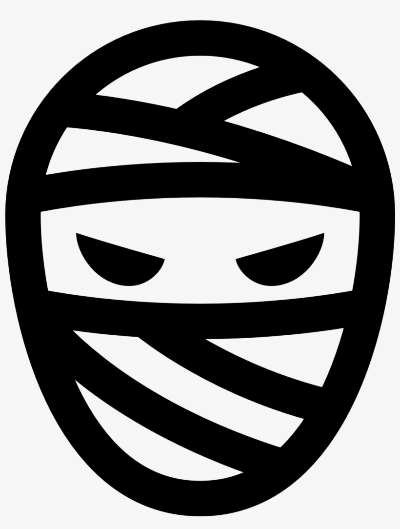 This Image Is Of A Face Shape With Two Eyes And Bandages - Emblem, transparent png download