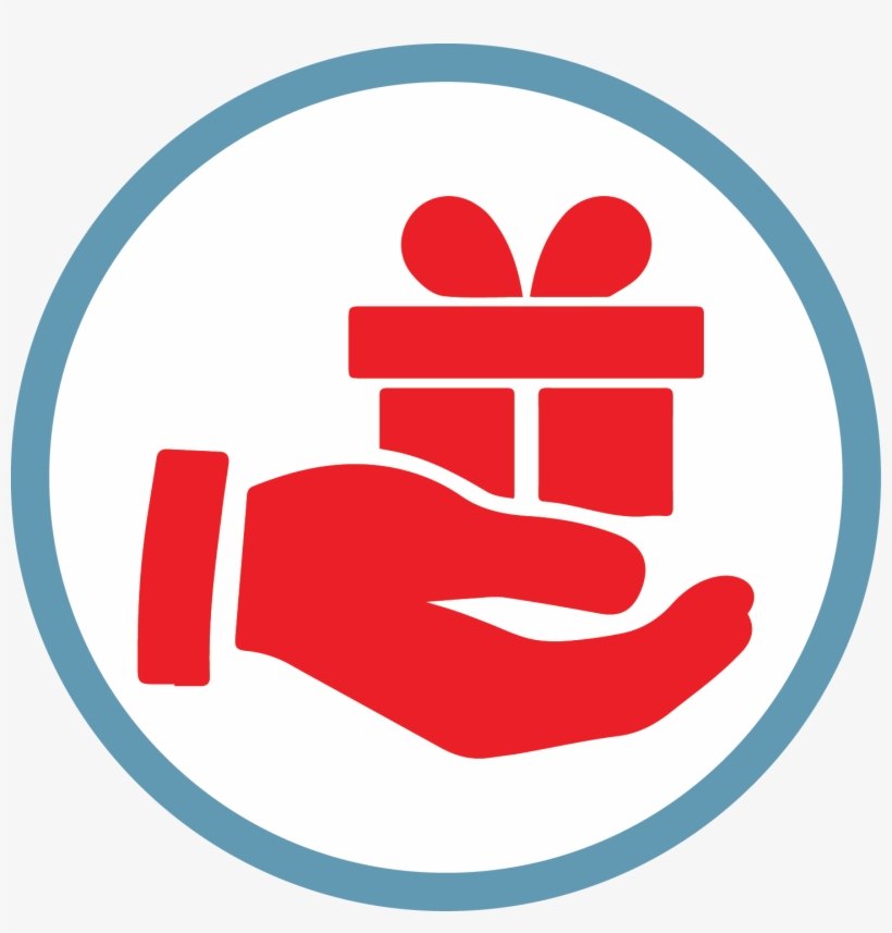 Shahzadpur Travels - Hand With Box Icon, transparent png download