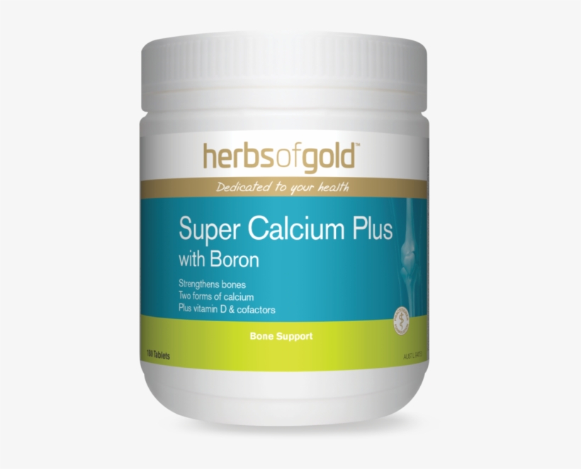 Herbs Of Gold Super Calcium Plus With Boron 180 Tabs - Herbs Of Gold Evening Primrose Oil, transparent png download