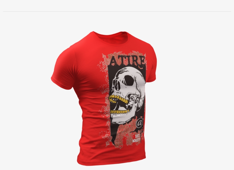 Atire “atrocious” Gold N Grillz Skullz T - T-shirt, transparent png download