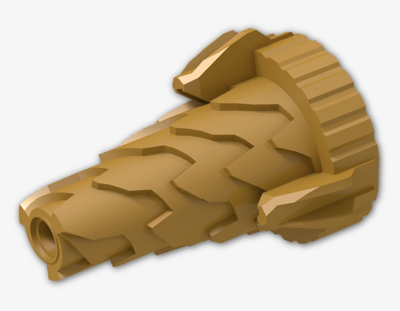 Cone 4 X 4 X 6 Jagged With Inner Gear 24 Teeth - Wood, transparent png download