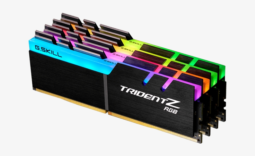 32gb Kit Trident Z Rgb Ddr4 3466mhz, Cl16, Black, Rgb - G Skill Trident Z Rgb 64gb 4 X 16gb Ddr4 3600 Memory, transparent png download