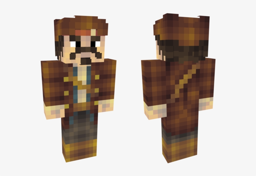 Mbppqpng - Captain Jack Sparrow Skin Minecraft, transparent png download