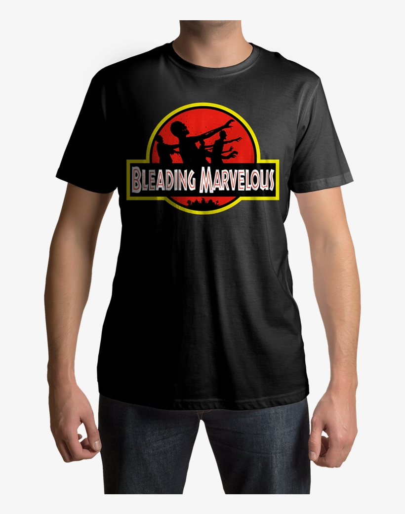 Bleading Marvelous Jurassic Park Inspired Logo T-shirt - Deer Hunting T Shirts, transparent png download