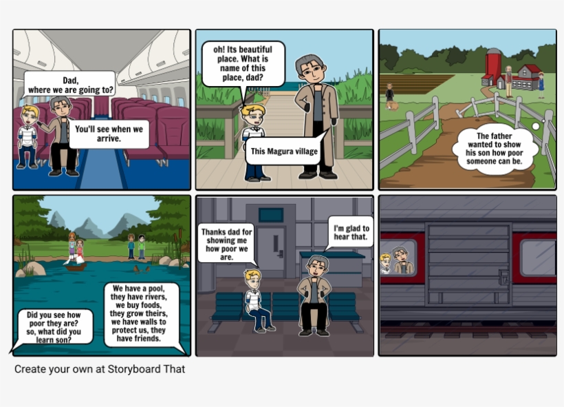 A Trip To Village - Comics, transparent png download