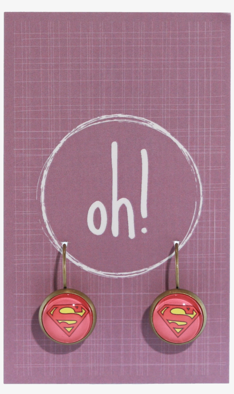 Supergirl Earrings - Earrings, transparent png download