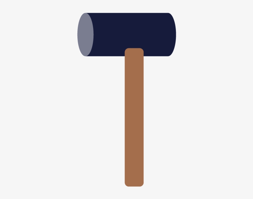 Free Clip Art - Lump Hammer, transparent png download