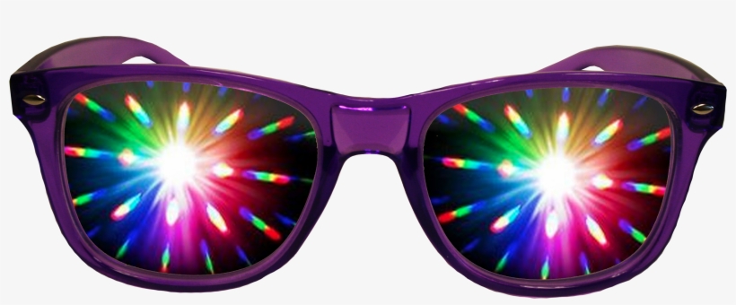Purple Diffraction/rave Glasses By American Paper Optics - Lens Flare, transparent png download