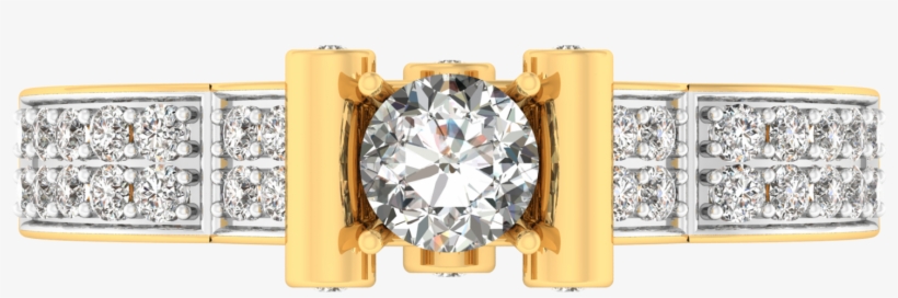 The Border Diamond Ring - Diamond, transparent png download