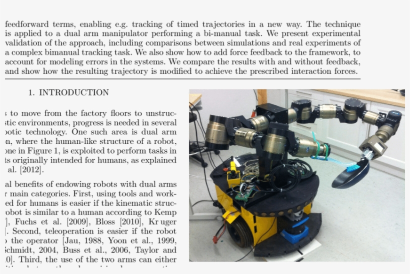 The Dual Arm Robot Performing The Task Of Cleaning - Machine, transparent png download