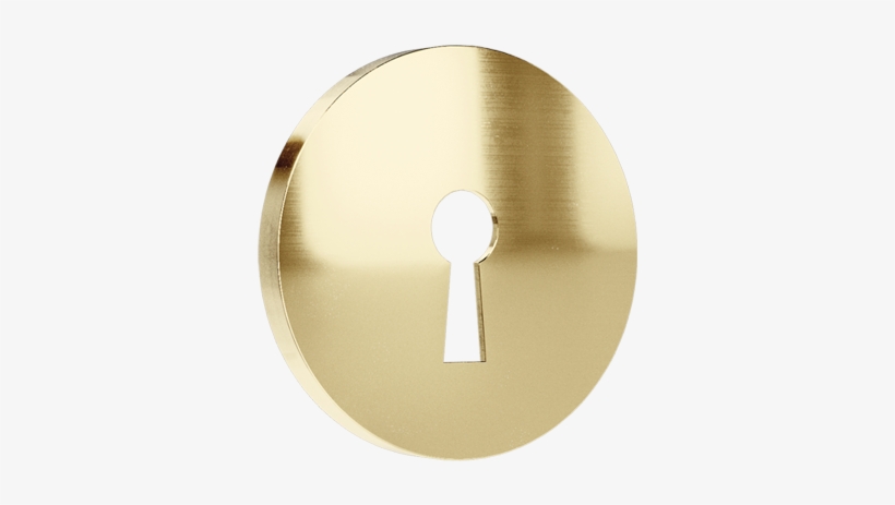 Keyhole Escutcheon Ts 1 Brass - Circle, transparent png download