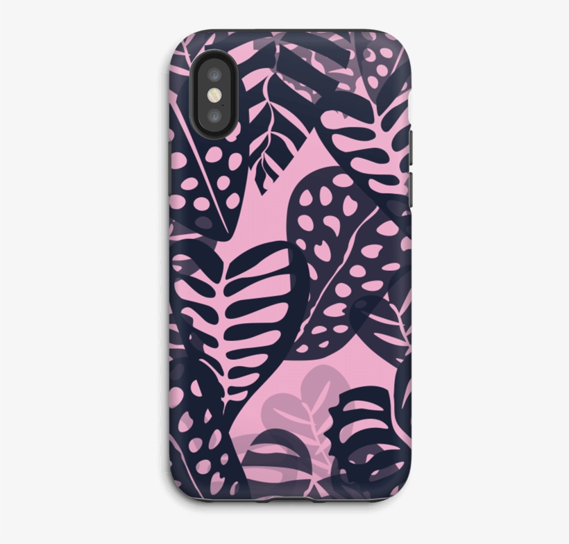 Tropical Plants Navy - Mobile Phone Case, transparent png download