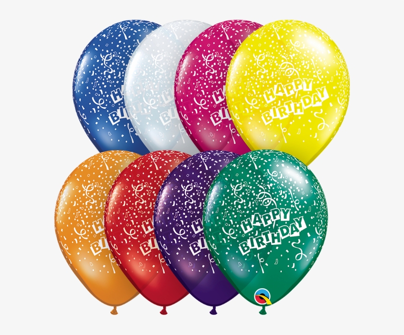 12450 11″ Birthday Confetti - Balloon, transparent png download
