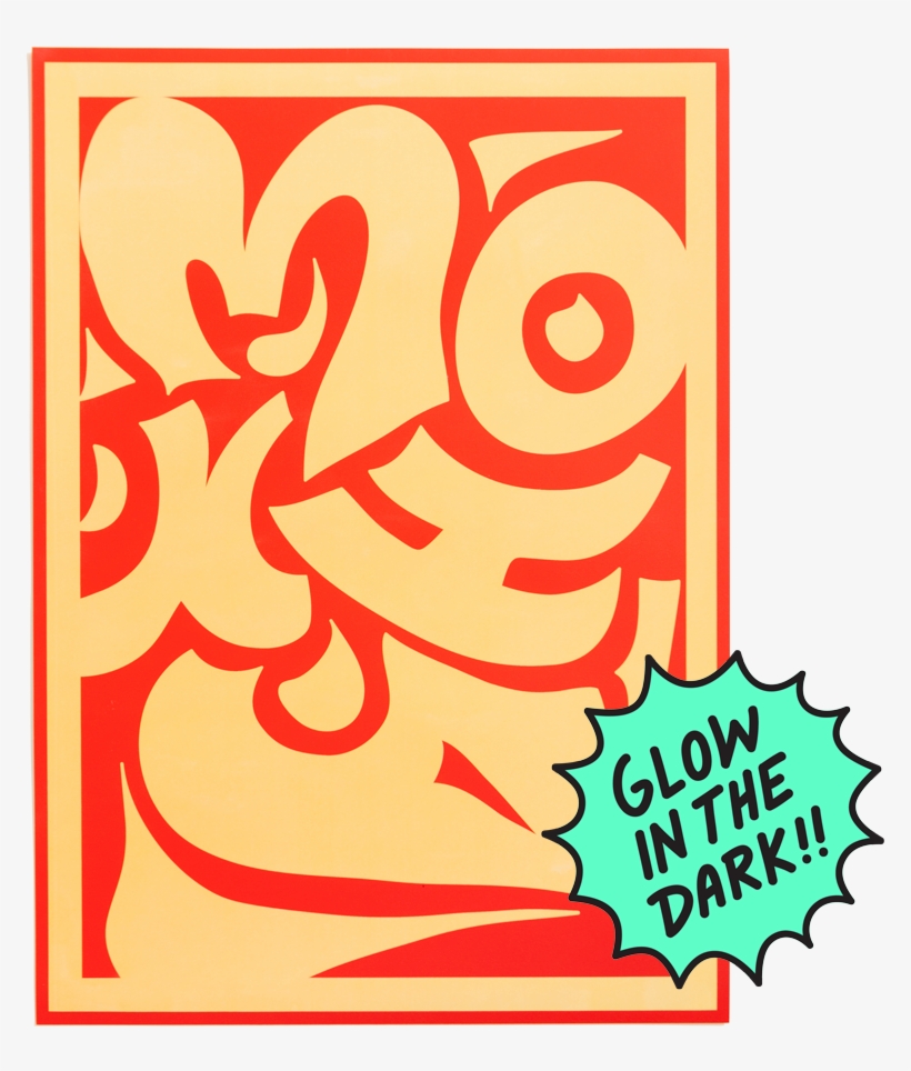 Tribal Poster Yellow On Red - Yellow, transparent png download