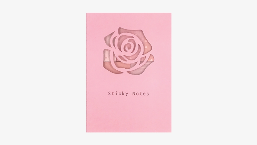 Sticky Note 40sheets Die Cut - Garden Roses, transparent png download
