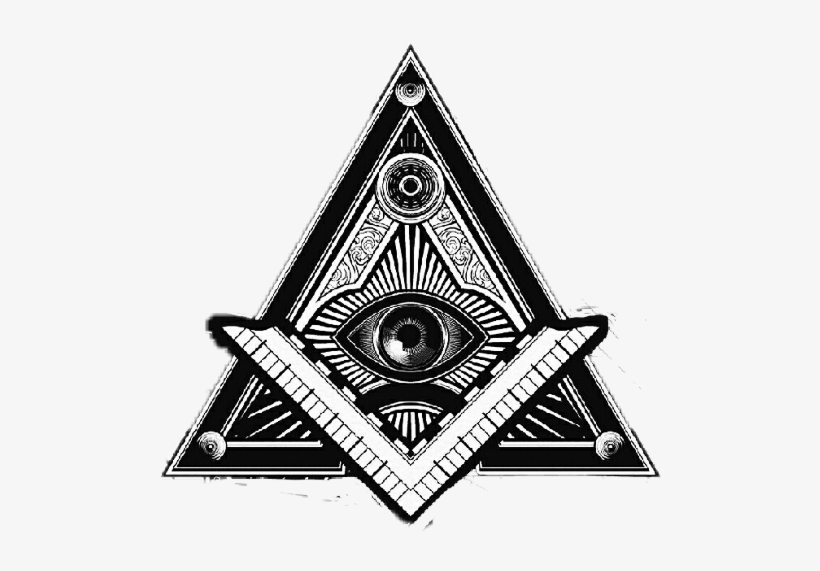 Picsart Likes Ojo Eye Illuminati Stickerfollow4follow - Illuminati Triangle, transparent png download