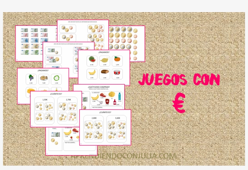Jugar A Contar El Dinero Con Fichas Para Imprimir - Craft, transparent png download