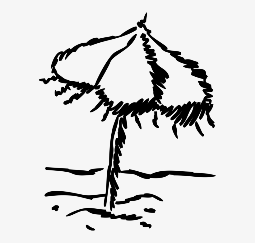 Vector Illustration Of Beach Umbrella Or Parasol Provides - Illustration, transparent png download