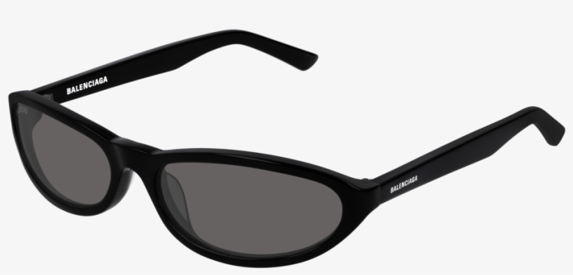 Balenciaga Frame Bb0007s-001 - Matte Black Polarized Ray Bans, transparent png download