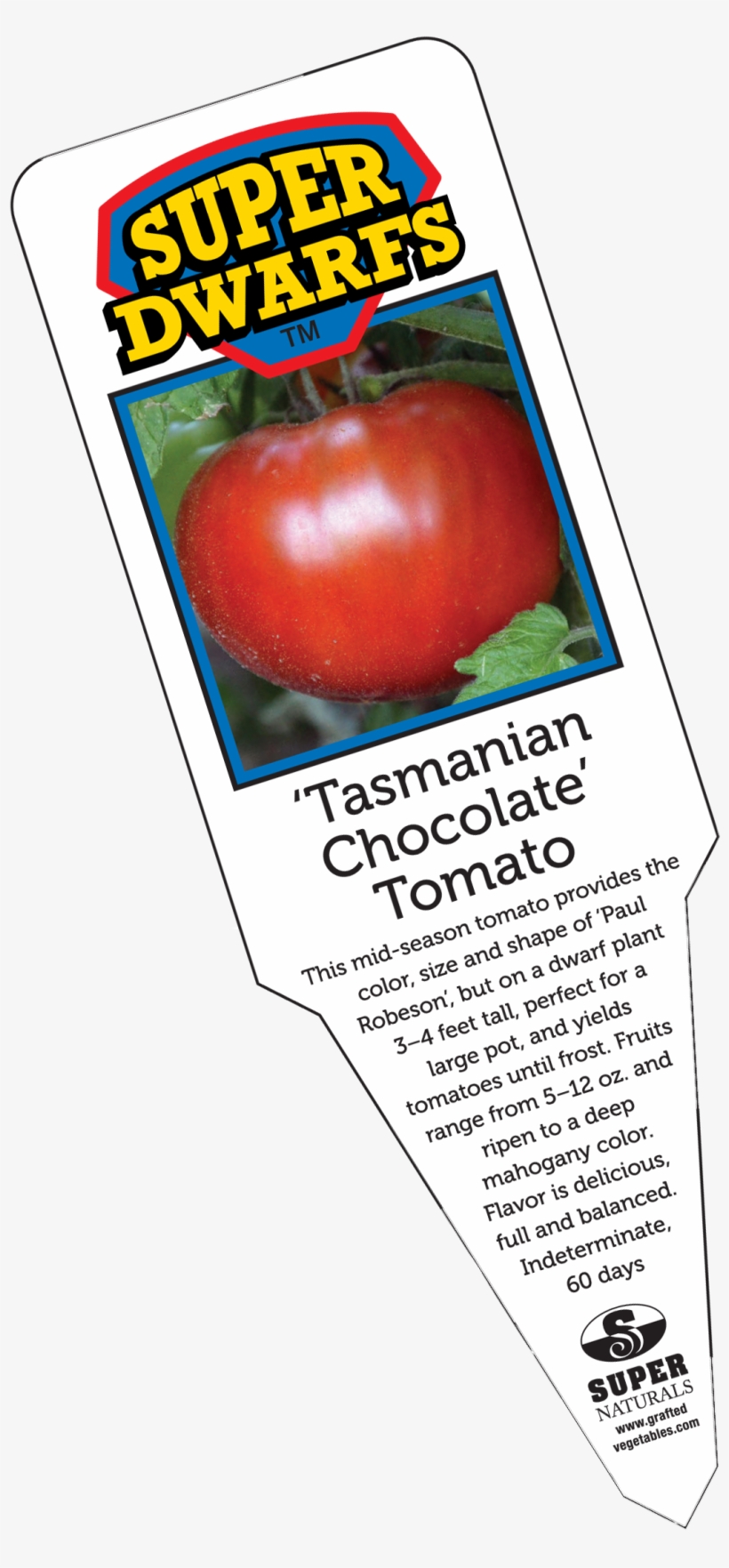 Tasmanian Chocolate Tomato Label - Plum Tomato, transparent png download