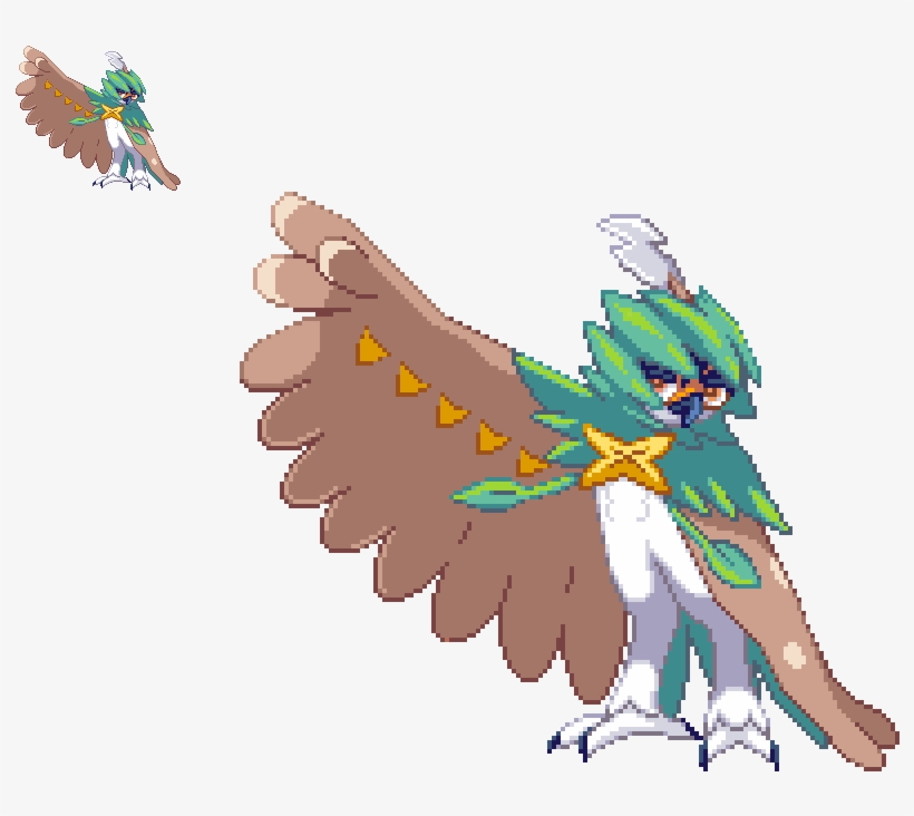 Decidueye- Pixelfanart - Sun Grass Types Pokemon, transparent png download