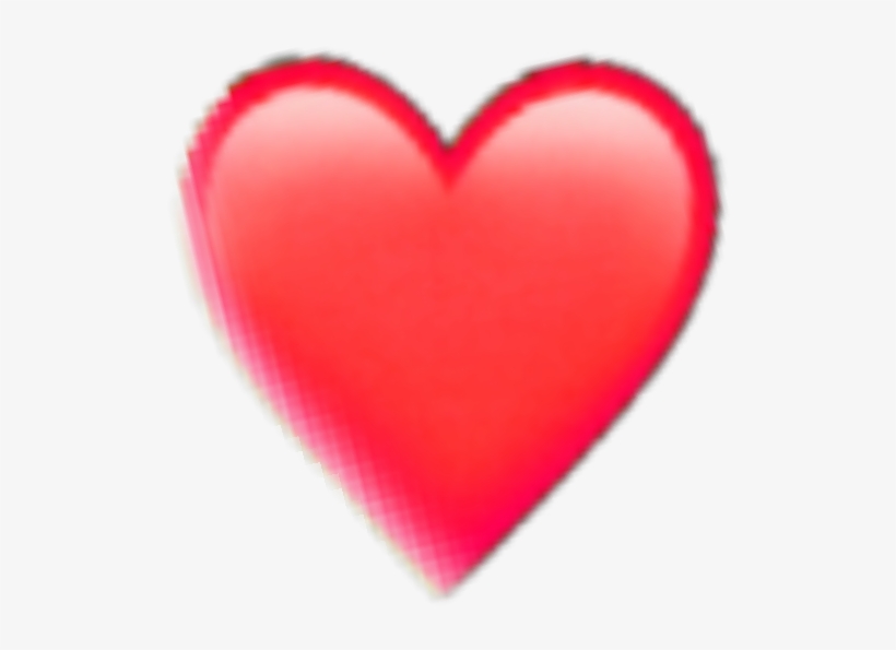 Sticker Red Heart Iphone Emoji Sticker Random Remixit - Heart, transparent png download
