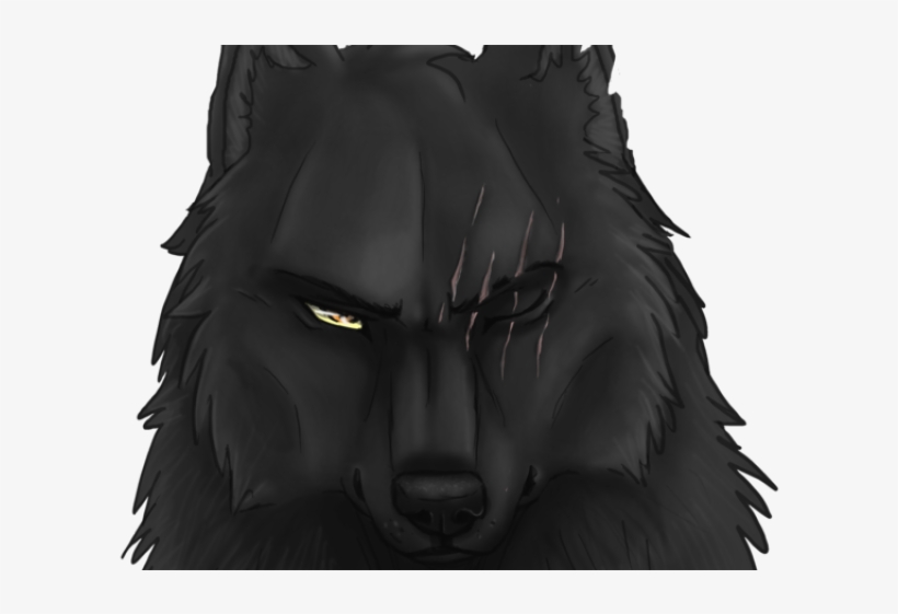 Drawn Black Cat Black Wolf - Black Wolf, transparent png download