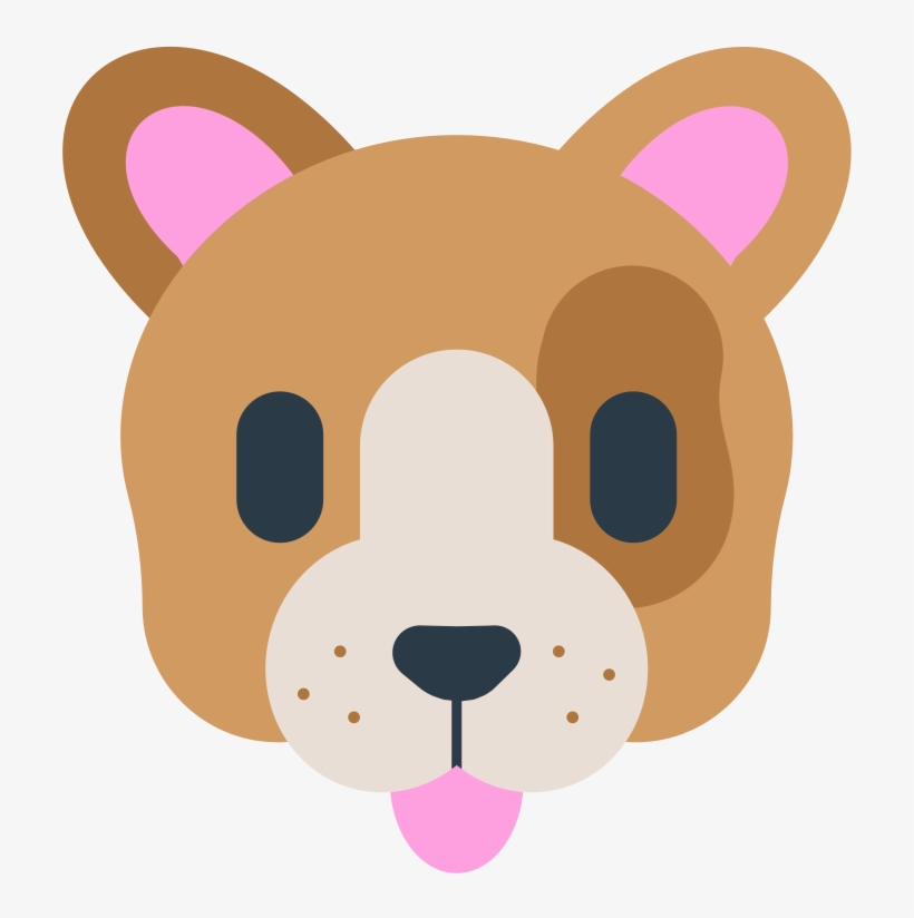 File - Fxemoji U1f436 - Svg - Dog Emoticon Png, transparent png download