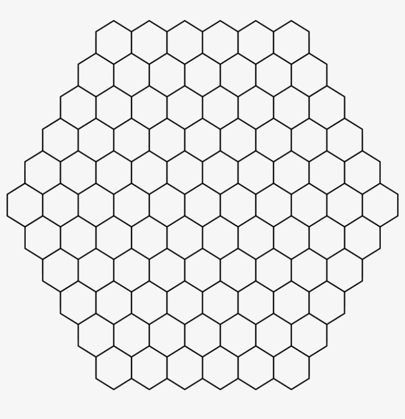 File R 6 Hexagonal Board Transparent Png - Panal De Abejas Dibujo, transparent png download