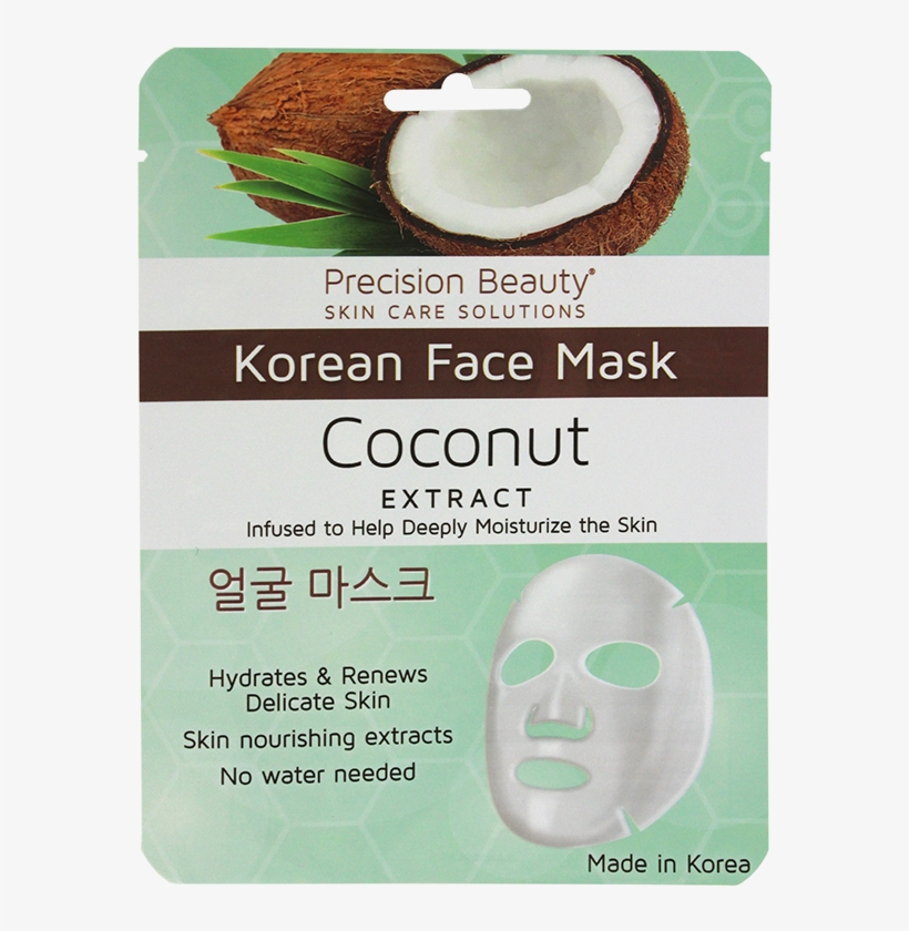 Precision Beauty 5 Pack Korean Facial Mask Coconut Korean Coconut
