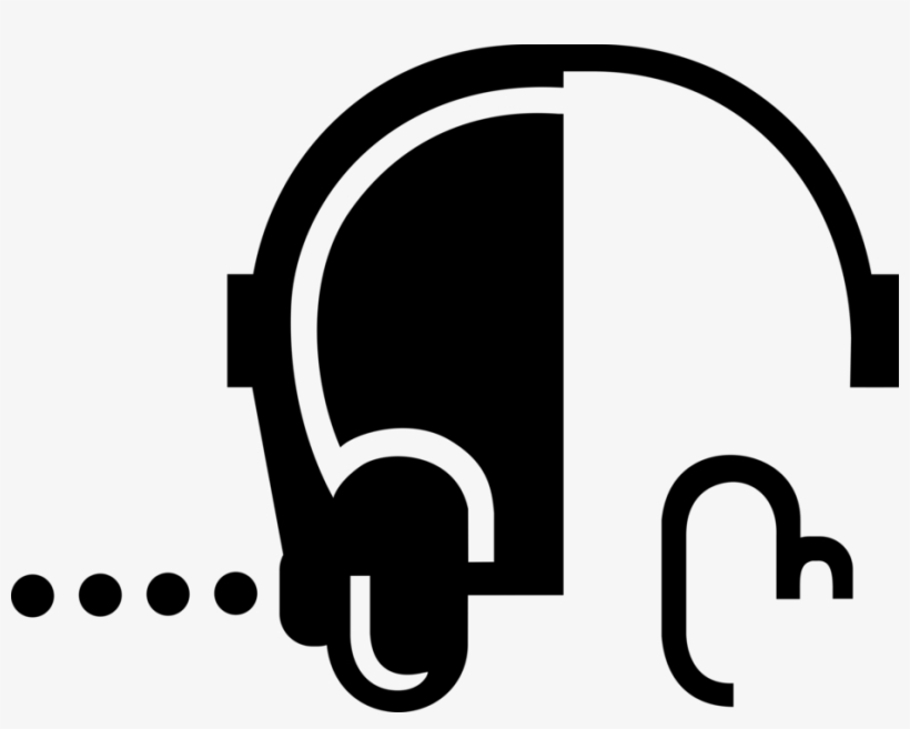 Vector Illustration Of Listening Device Headphones, transparent png download