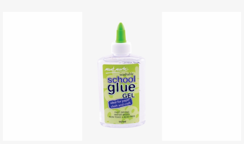 Clear School Glue 147ml Washable - Plastic Bottle, transparent png download