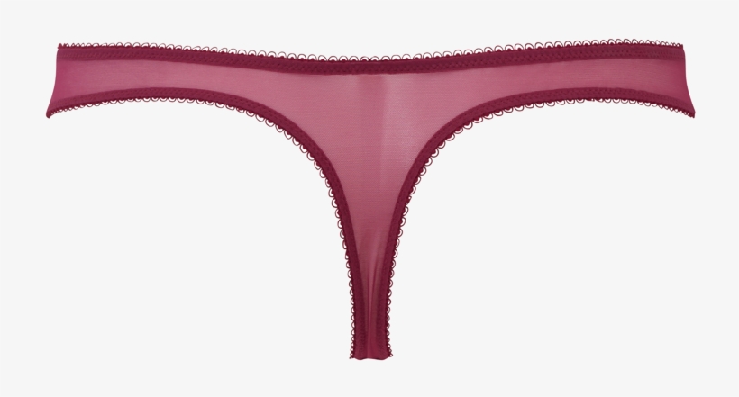 Superboost Lace Thong Ruby Product Shot Back - Thong, transparent png download