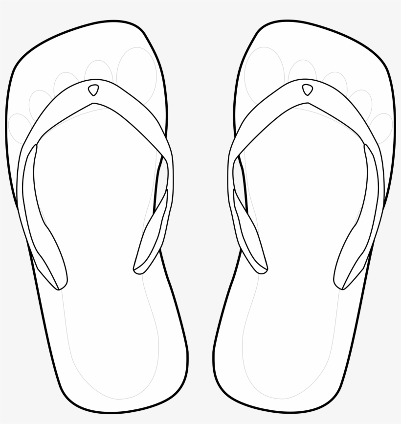 4444 X 4483 1 - Thongs Black And White, transparent png download