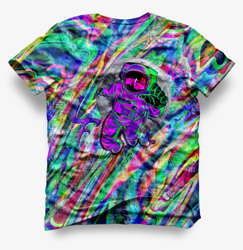 [pre Order] Trippy Astronaut From The Moon - Active Shirt, transparent png download