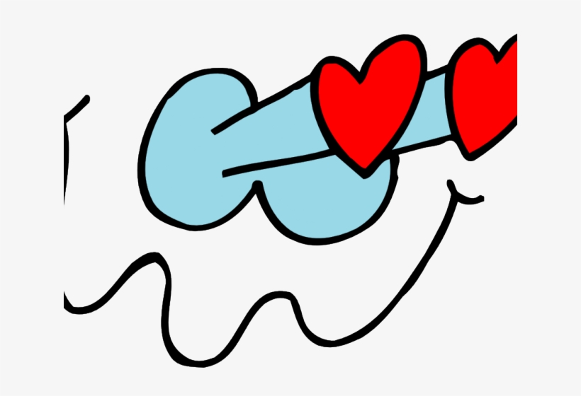 Blue Eyes Clipart Eye Forward - Heart Eyes Clipart, transparent png download