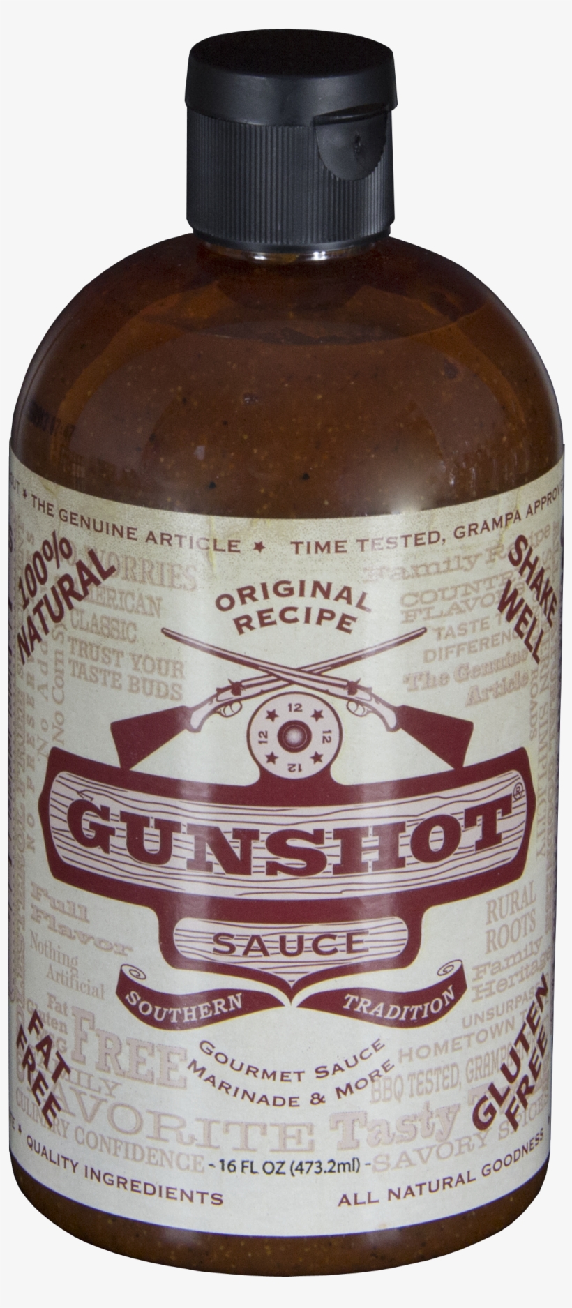 Or 16oz New High Res - Gunshot Hot Sauce, transparent png download