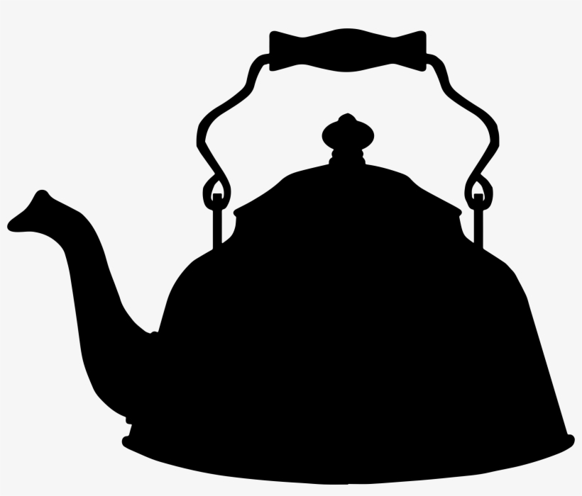 Big Image - Teapot Silhouette, transparent png download