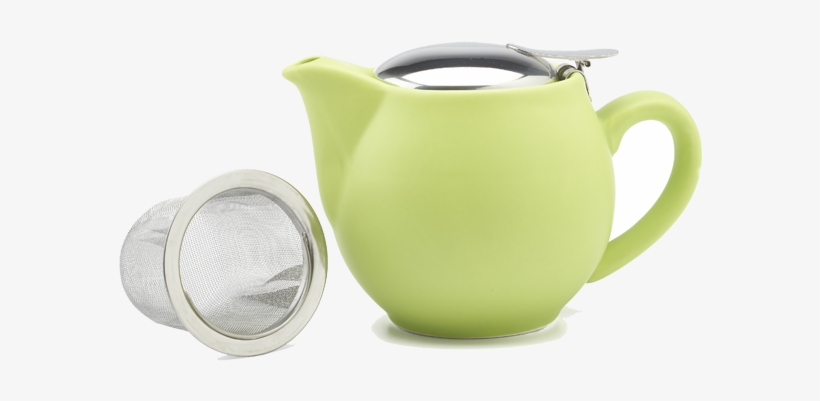 Porcelain Teapot With S/steel Lid And Strainer Matt - Teapot, transparent png download
