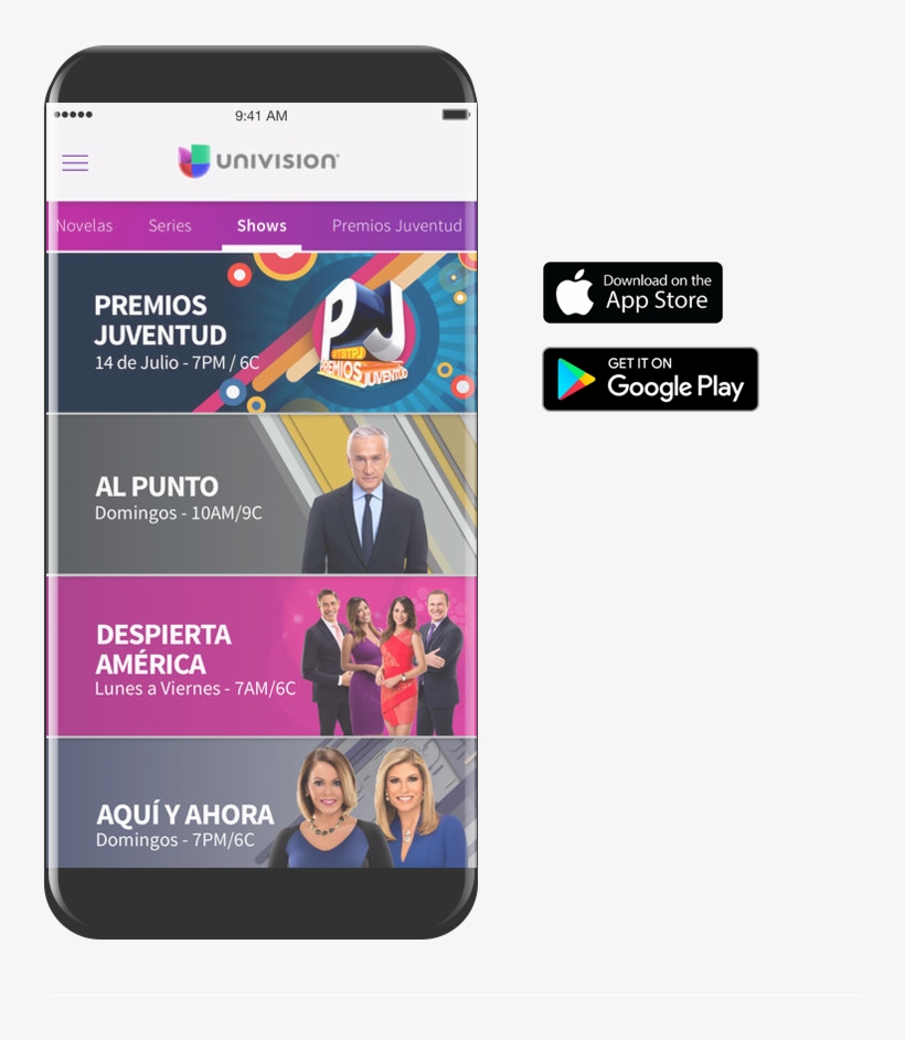 Univision App - Univision App Store For Itunes, transparent png download