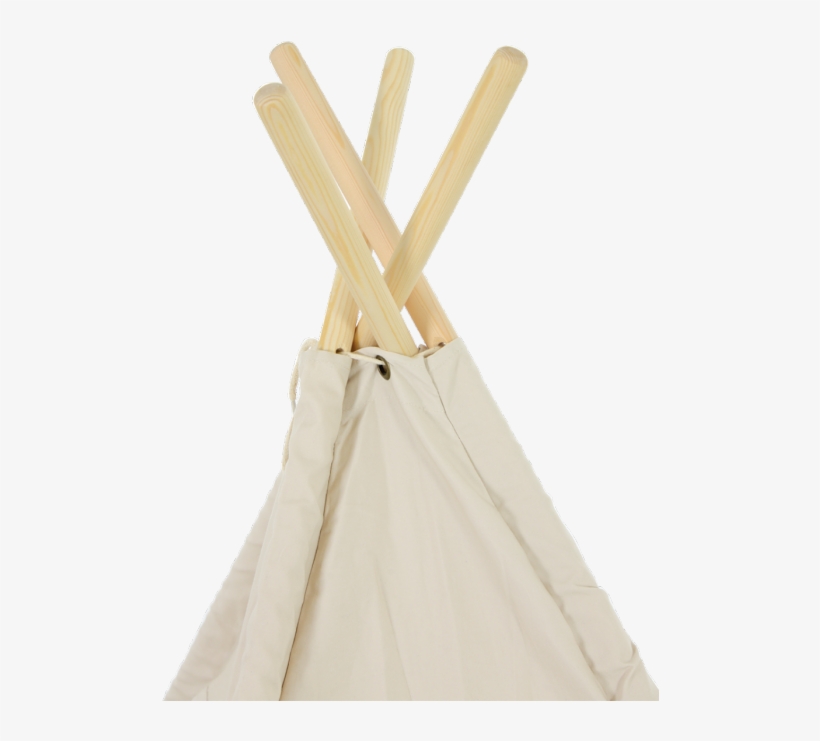 Exposed Wooden Poles On The Latitude Kids Teepee Tent - Wood, transparent png download